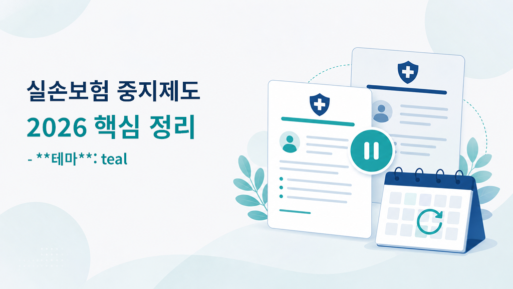 실손보험 중지제도 대표 이미지