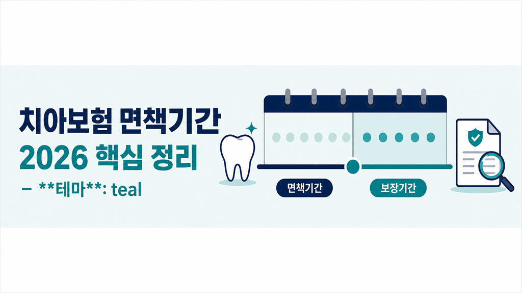 치아보험 면책기간 대표 이미지
