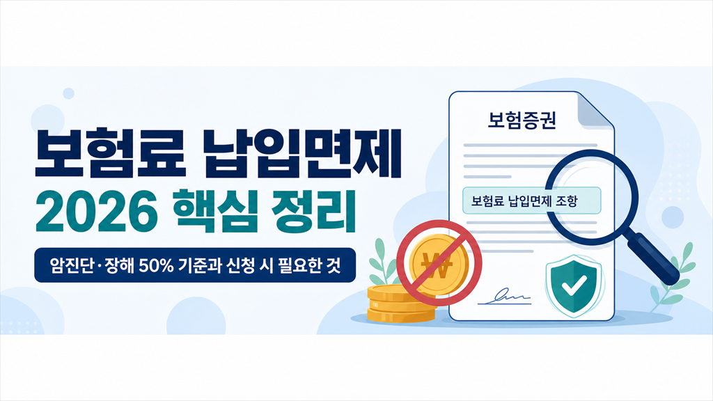 보험료 납입면제 대표 이미지